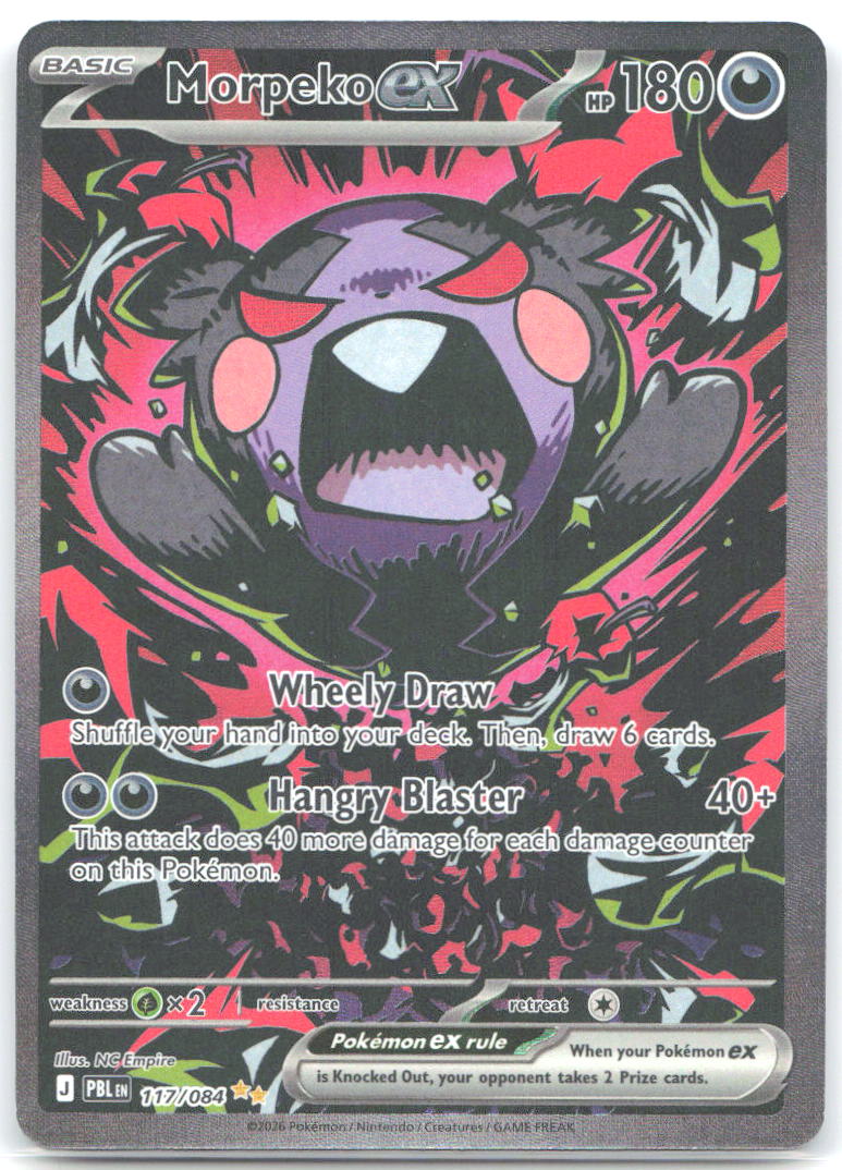 Morpeko ex Special Illustration Rare ME05: Pitch Black 117/084 NM NC Empire