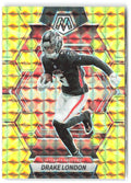 Drake London Panini Mosaic - Reactive Yellow Mosaic 8 2023 Atlanta Falcons