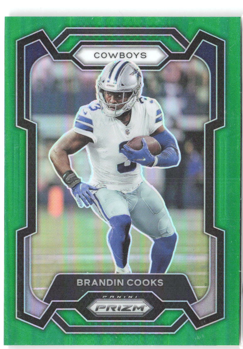 Brandin Cooks Panini Prizm - Green 71 2023 Dallas Cowboys
