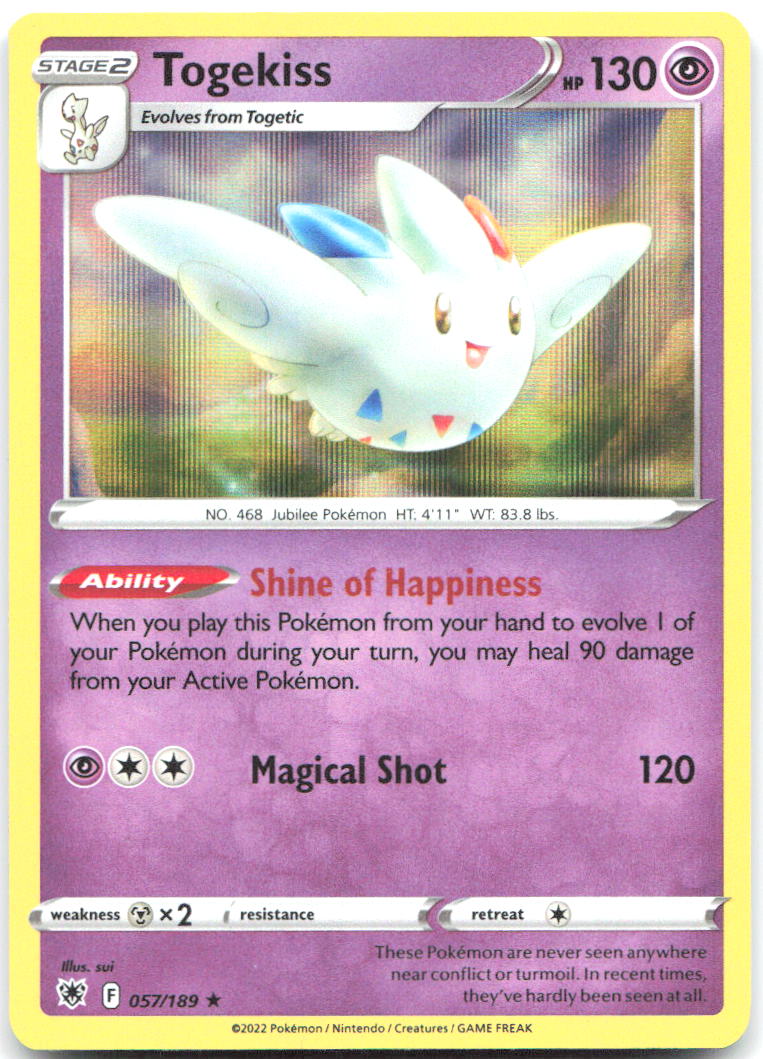 Togekiss Holo Rare SWSH10 Astral Radiance 057/189 NM sui