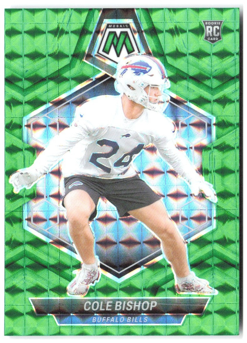 Cole Bishop Panini Mosaic - Mosaic Green 356 2024 Buffalo Bills