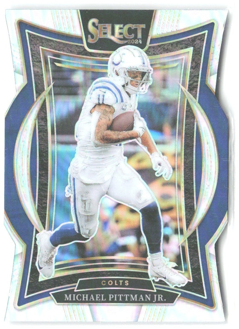 Michael Pittman Jr. Select - Silver Prizm Die Cut 83 2024 Indianapolis Colts