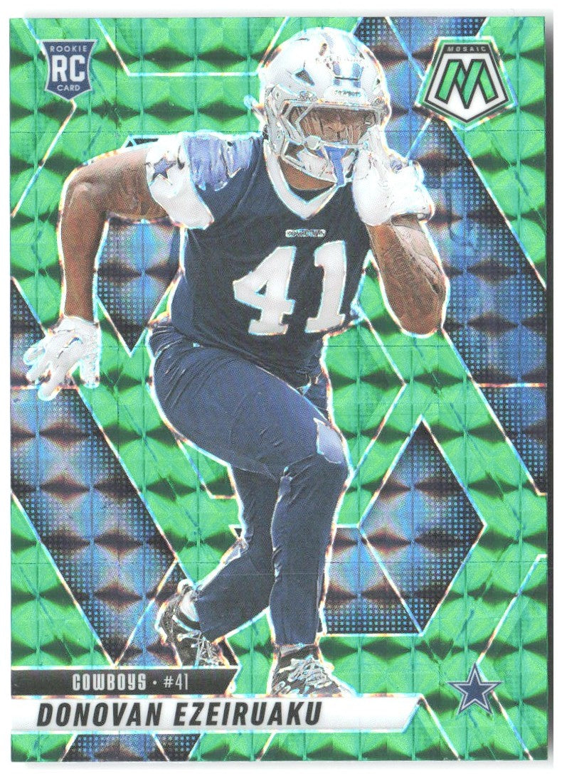 Donovan Ezeiruaku Panini Mosaic - Mosaic Green 337 2025 Dallas Cowboys
