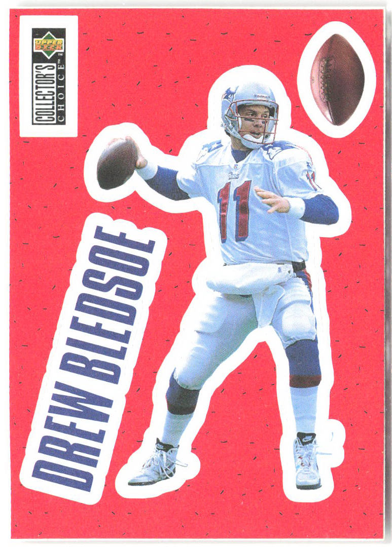 Drew Bledsoe Collector's Choice - Play Action Stick-Ums S4 1996 Patriots