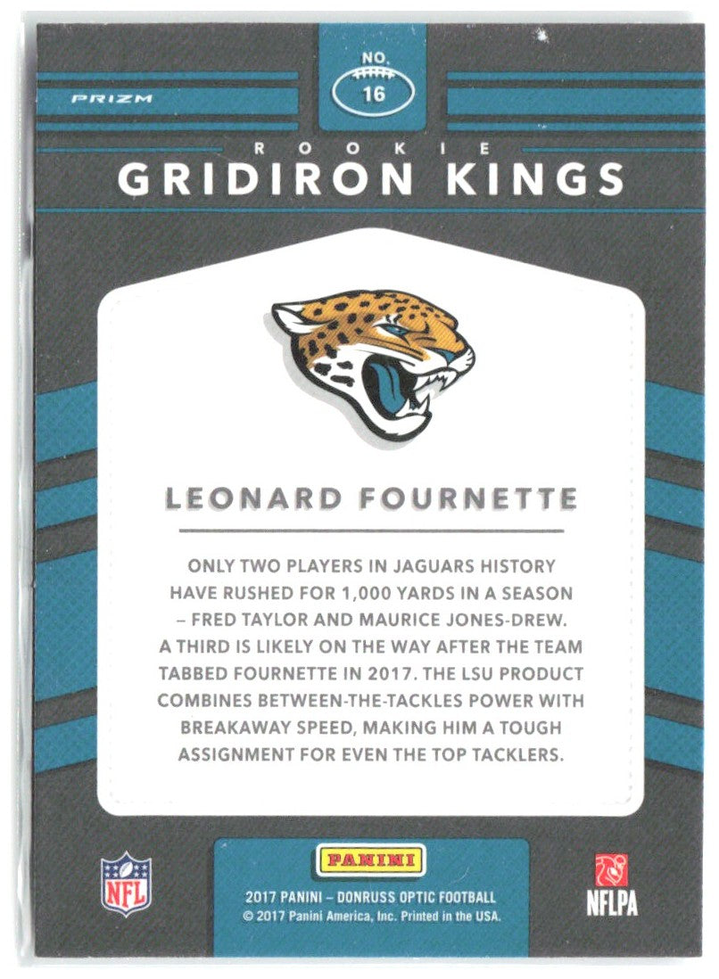 Leonard Fournette Donruss Optic - Rookie Gridiron Kings 16 2017 Jaguars