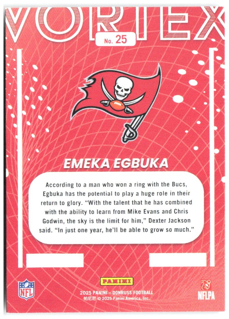 Emeka Egbuka Donruss - Vortex 25 2025 Tampa Bay Buccaneers
