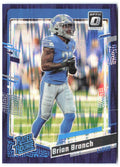 Brian Branch Donruss Optic - Purple Shock 233 2023 Detroit Lions