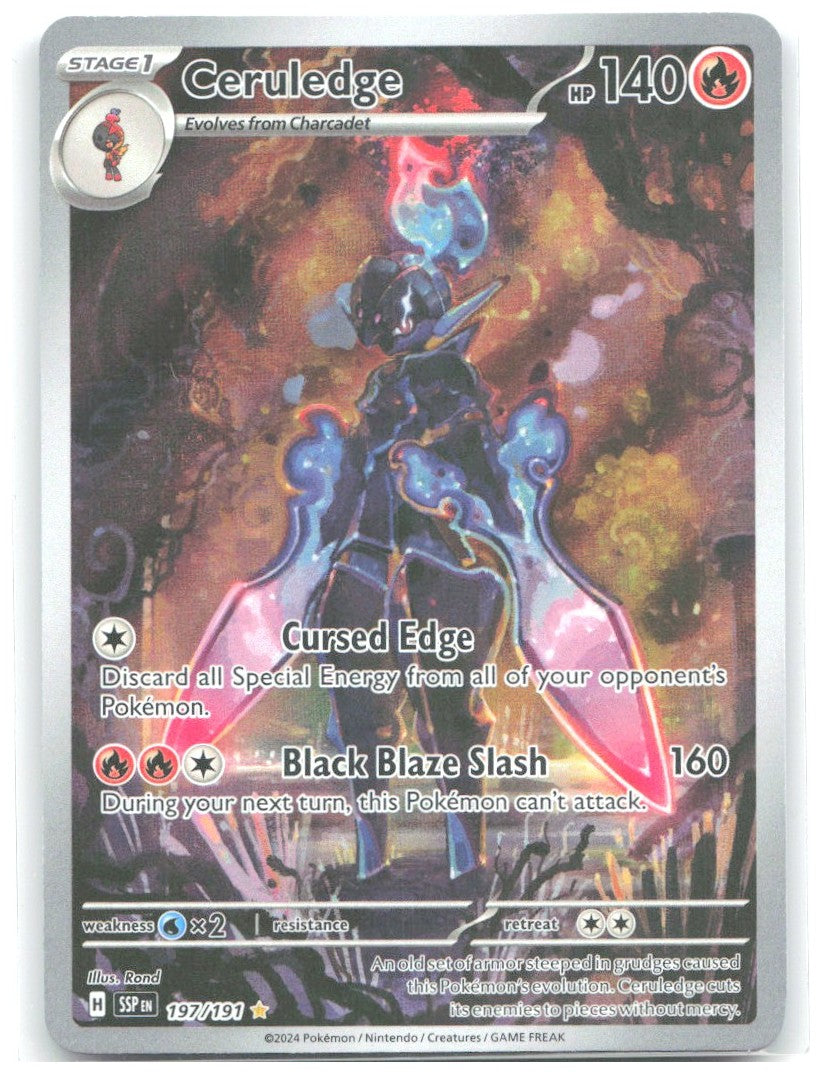 Ceruledge Holo Illustration Rare SV08 Surging Sparks 197/191 NM Rond