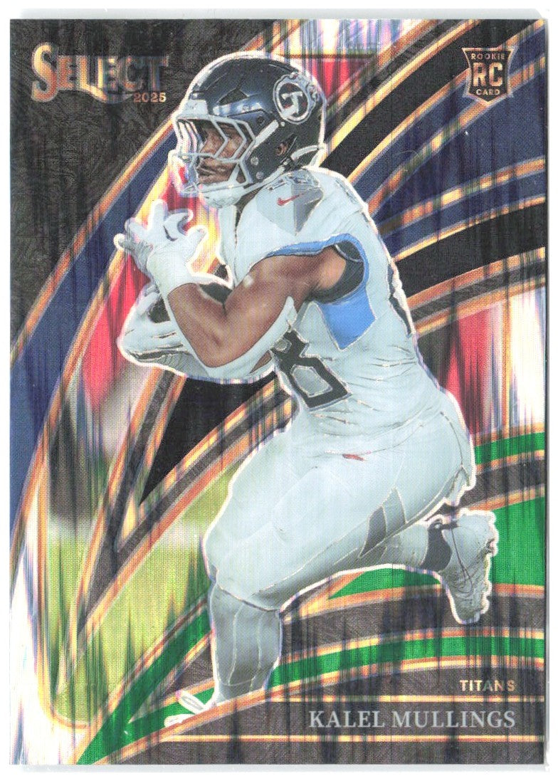 Kalel Mullings Select - Black and Green Prizm Shock 227 2025 Tennessee Titans