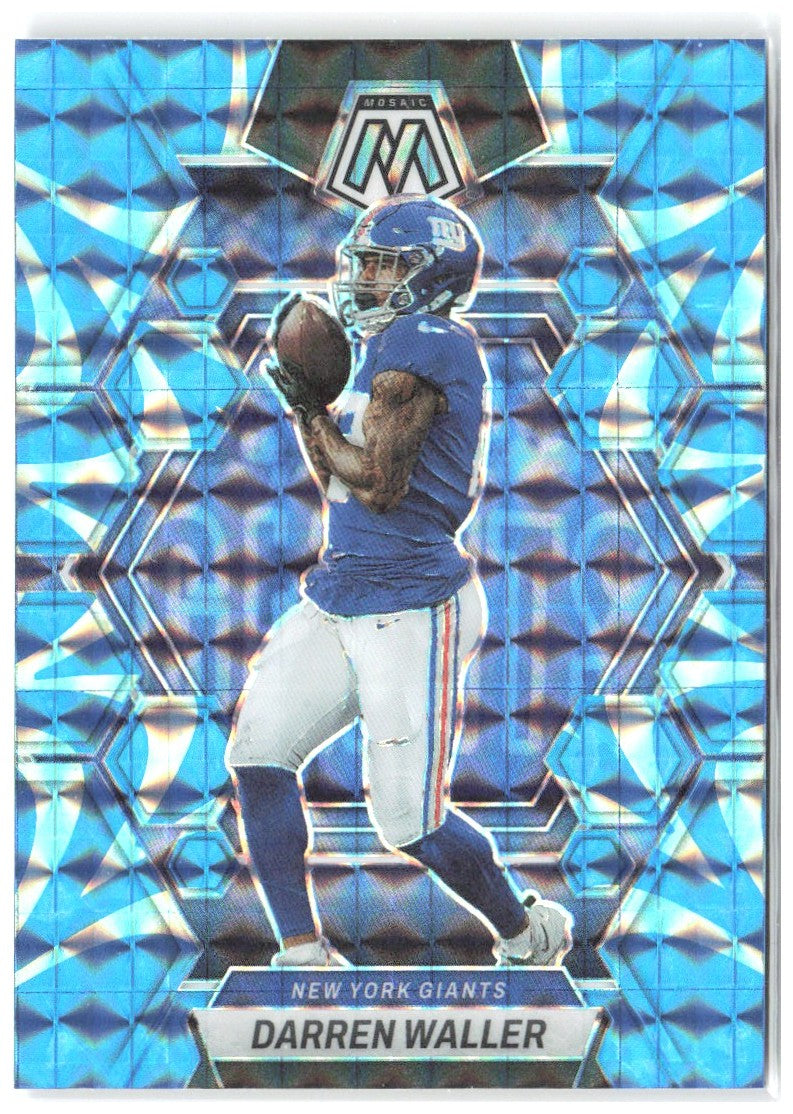 Darren Waller Panini Mosaic - Reactive Blue Mosaic 184 2023 New York Giants