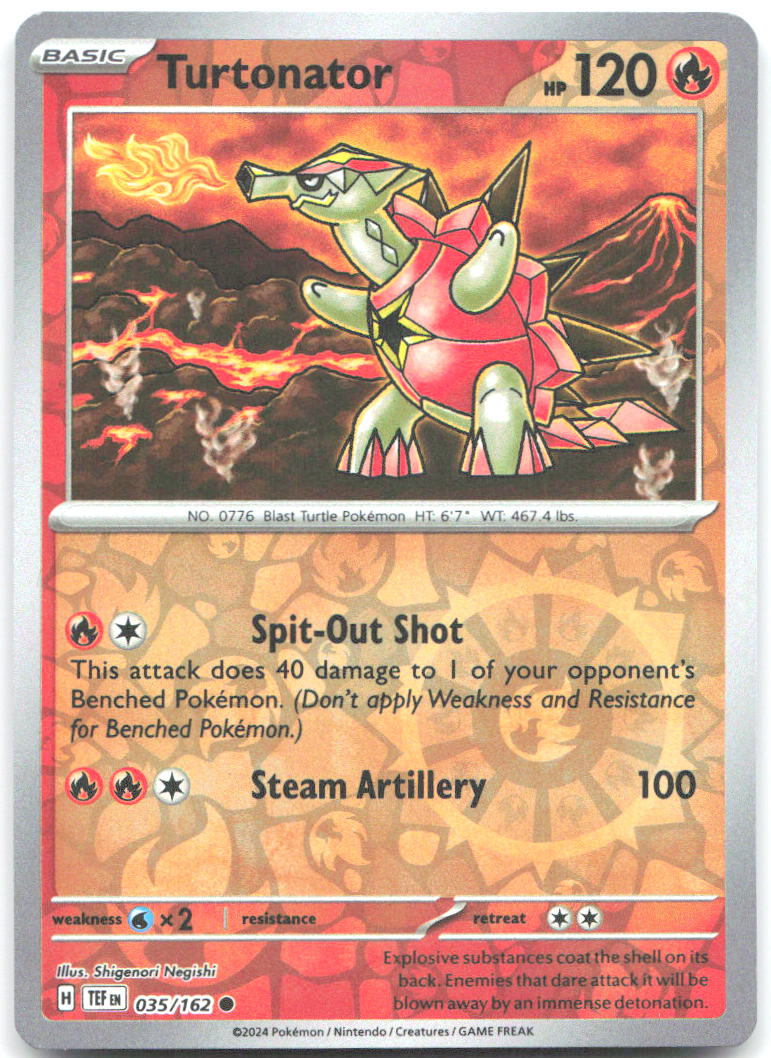 Turtonator Reverse Holo Common SV05: Temporal Forces 035/162 NM Shigenori Negishi