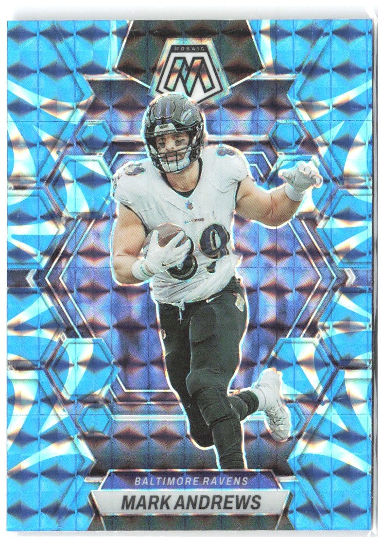 Mark Andrews Panini Mosaic - Reactive Blue Mosaic 15 2023 Baltimore Ravens