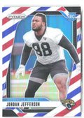 Jordan Jefferson Panini Prizm - Red White and Blue 358 2024 Jacksonville Jaguars