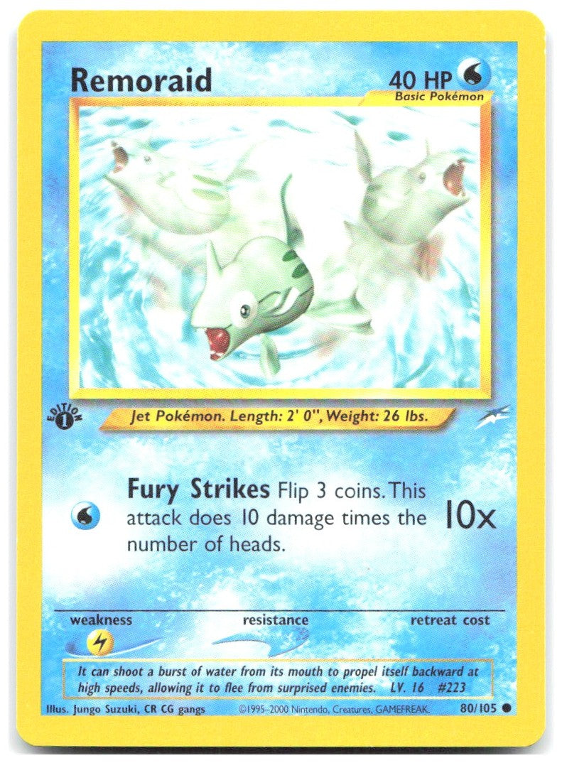 Remoraid 1st Edition Common Neo Destiny 080/105 NM Jungo Suzuki CR CG gangs