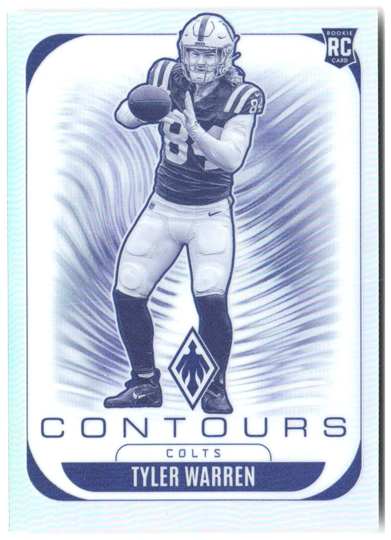 Tyler Warren Panini Phoenix - Contours 14 2025 Indianapolis Colts