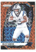 Miles Sanders Panini Prizm - Lazer 38 2024 Carolina Panthers