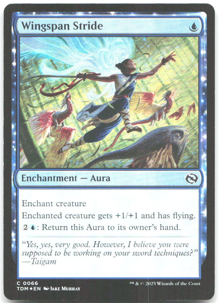 Wingspan Stride Foil C Tarkir Dragonstorm 66 NM Jake Murray