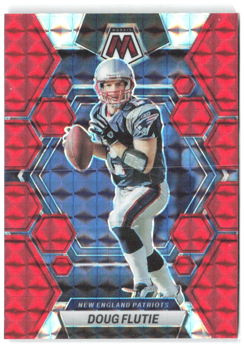 Doug Flutie Panini Mosaic - Red Mosaic 165 2023 New England Patriots
