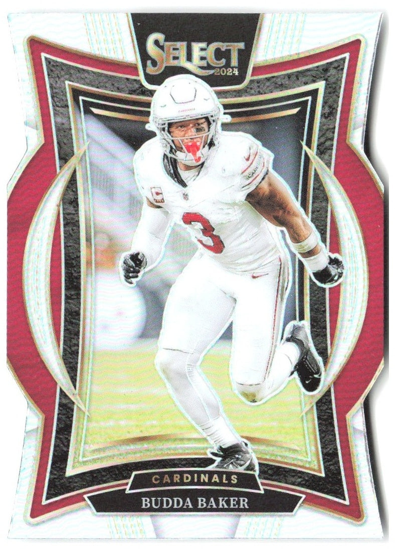 Budda Baker Panini Select - Silver Prizm Die Cut 14 2024 Arizona Cardinals