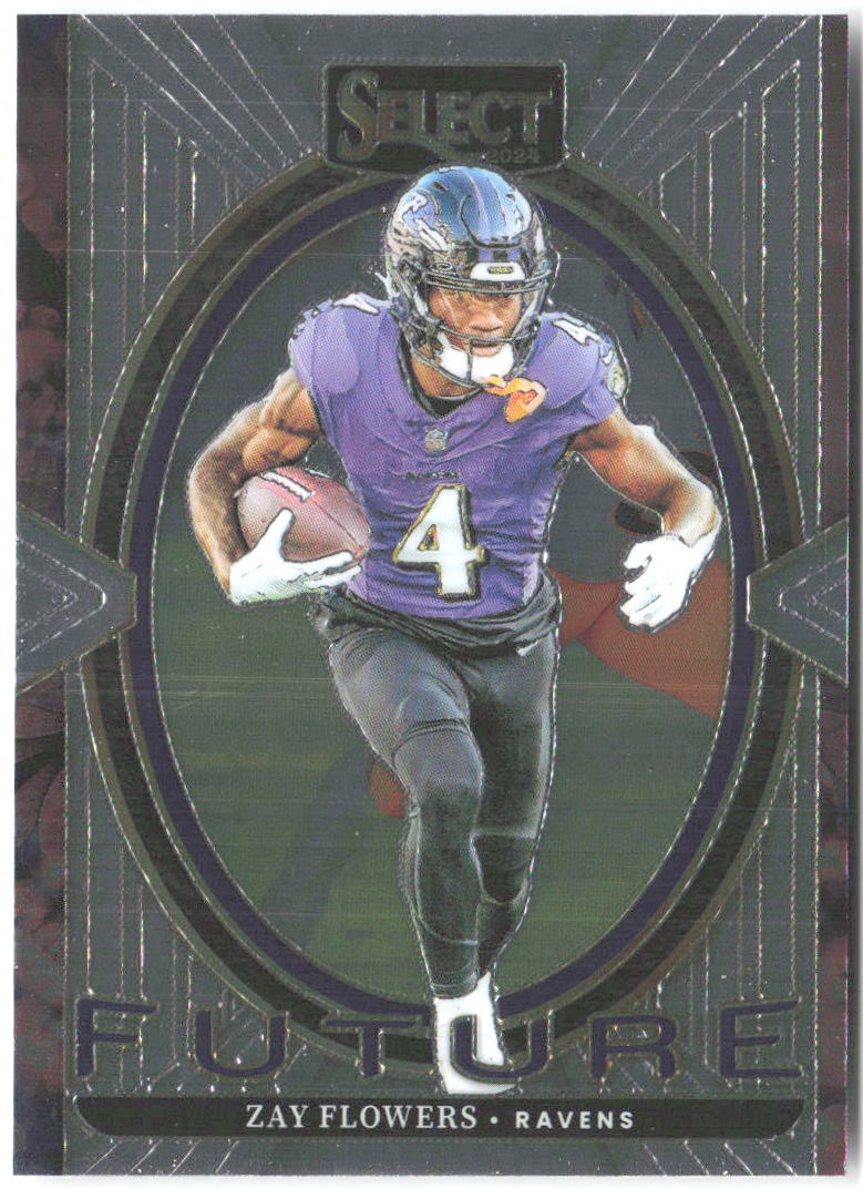 Zay Flowers Panini Select - Select Future 17 2024 Baltimore Ravens