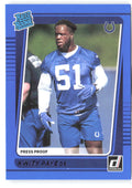 Kwity Paye Donruss - Press Proof Blue 338 2021 Indianapolis Colts