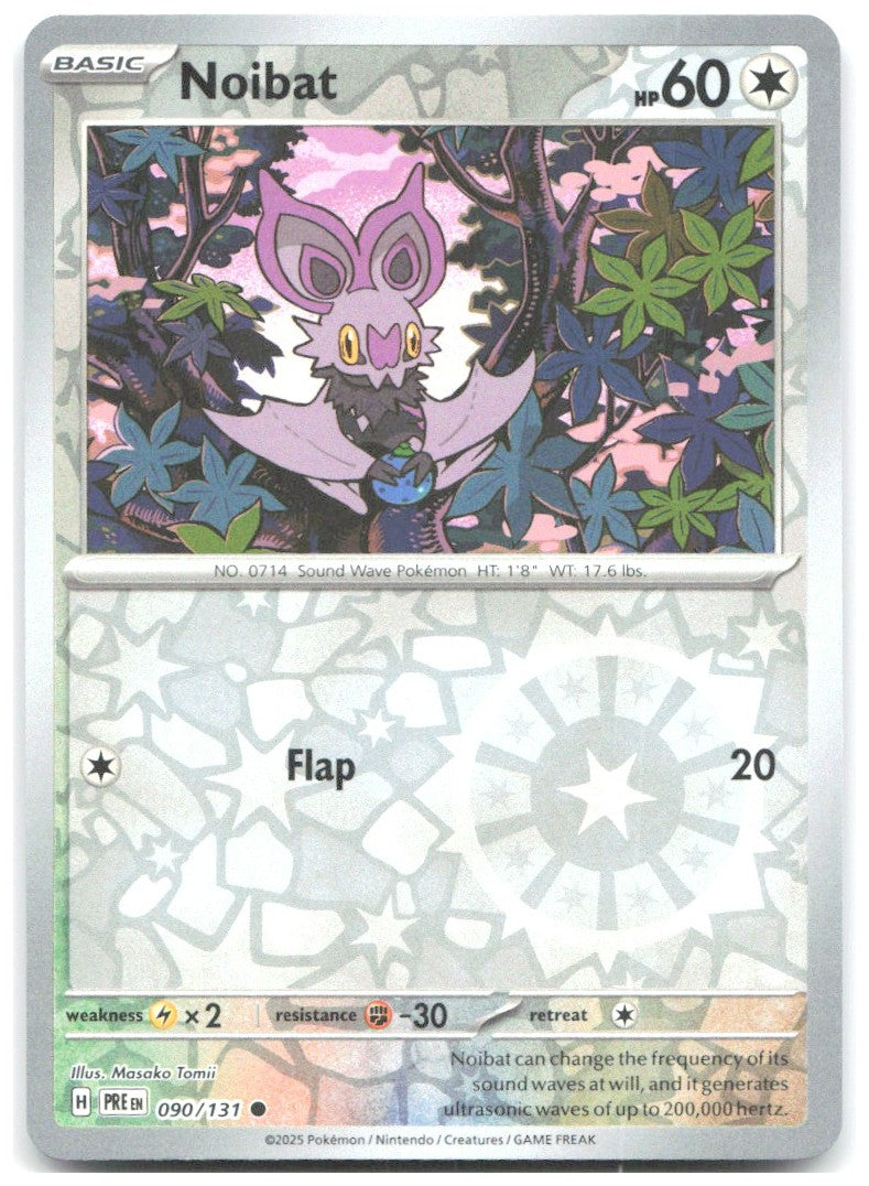 Noibat Reverse Holo Common SV Prismatic Evolutions 090/131 NM Masako Tomii