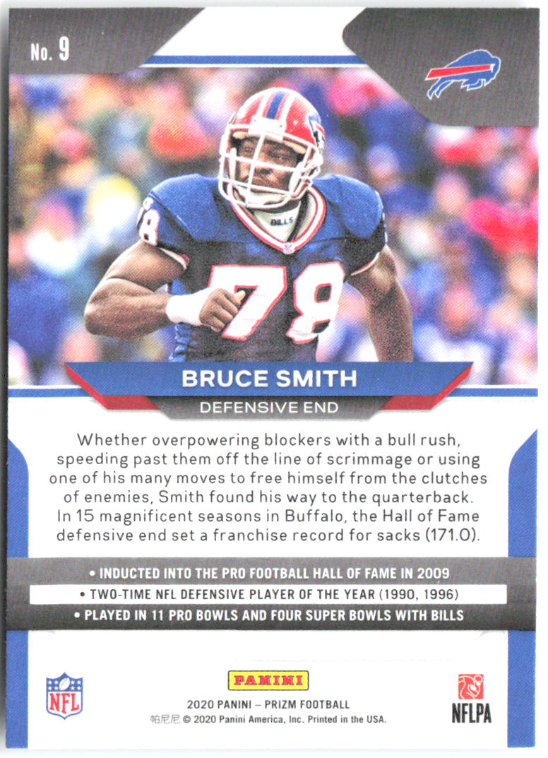 Bruce Smith Panini Prizm 9 2020 Buffalo Bills