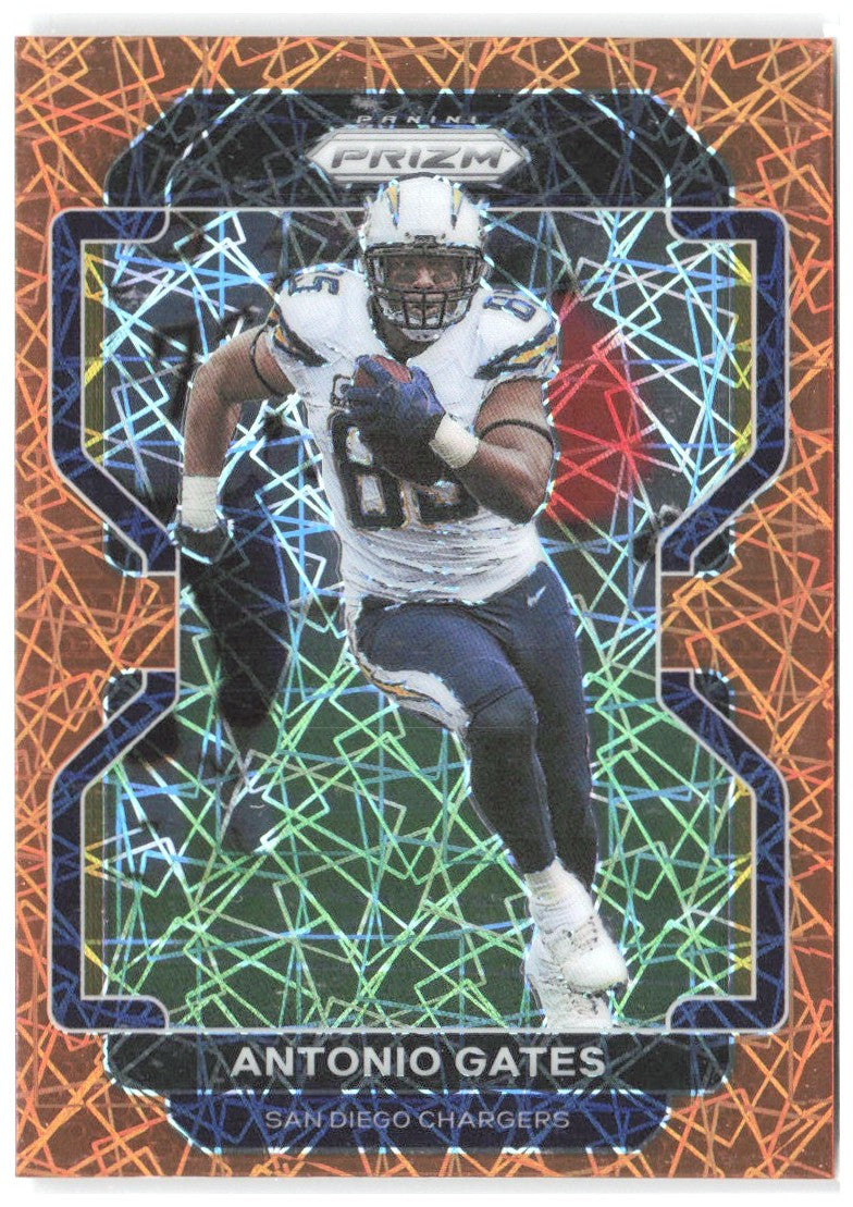 Antonio Gates Panini Prizm - Lazer 175 2021 San Diego Chargers