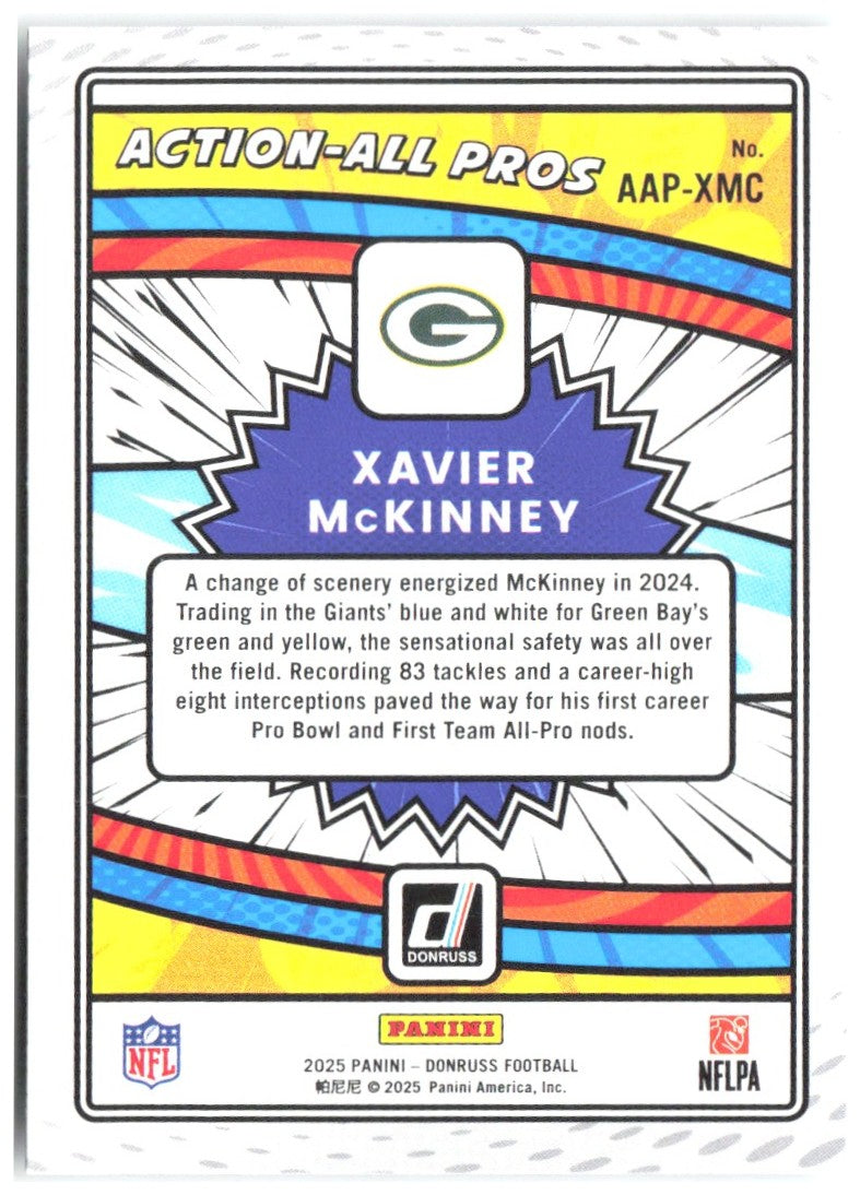 Xavier McKinney Donruss - Action-All Pros AAP-XMC 2025 Green Bay Packers