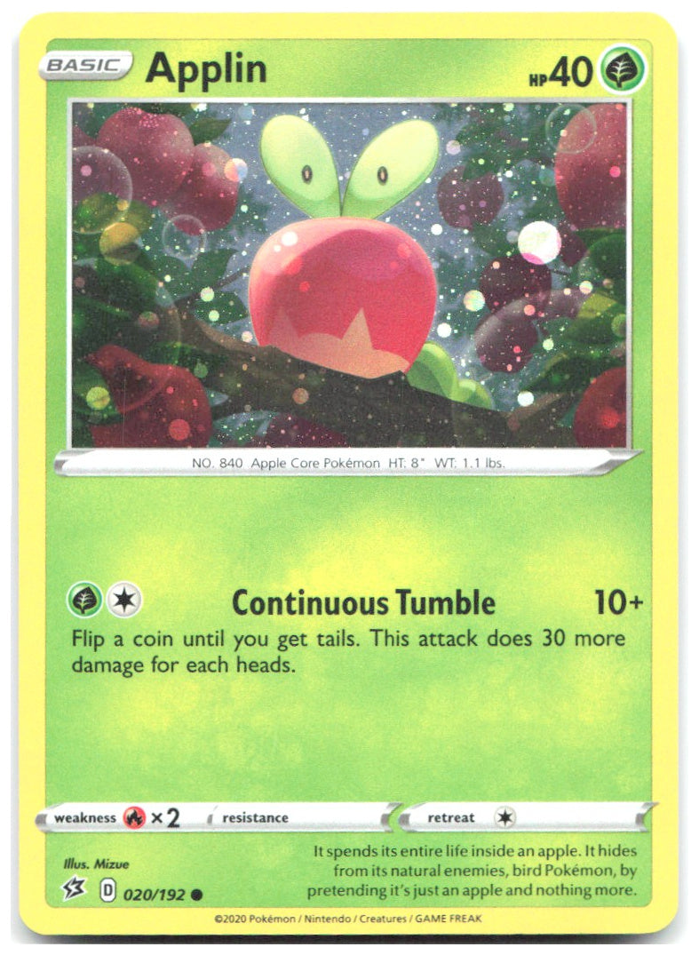Applin Cosmos Holo Holo Promo Blister Exclusives 020/192 NM Mizue