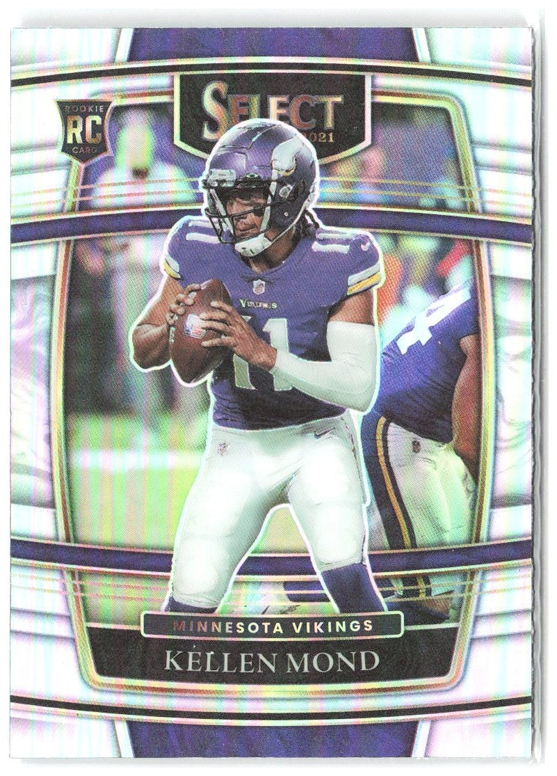 Kellen Mond Panini Select - Silver Prizm 64 2021 Minnesota Vikings