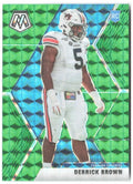 Derrick Brown Panini Mosaic - Prizm Green 244 2020 Carolina Panthers