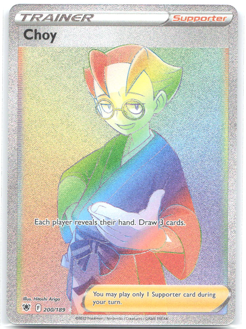 Choy Secret Holo Secret Rare SWSH10 Astral Radiance 200/189 NM Oswaldo KATO