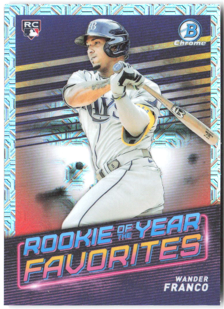 Wander Franco Bowman - Rookie of the Year Favorites Mojo Refractors ROYF-1 2022