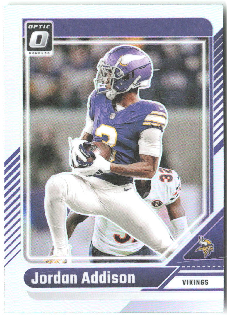 Jordan Addison Donruss Optic - Holo 129 2024 Minnesota Vikings