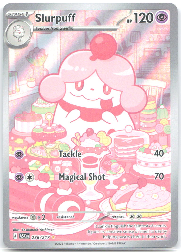 Slurpuff 236 217 Holo Illustration Rare ME: Ascended Heroes 236/217 NM Natsumi Yoshida