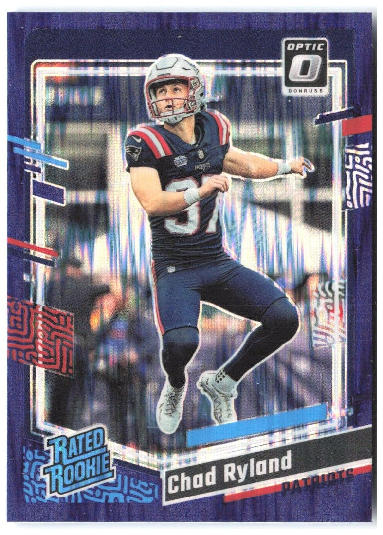 Chad Ryland Donruss Optic - Purple Shock 273 2023 New England Patriots