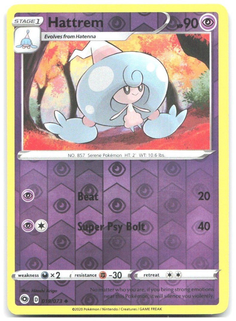 Hattrem Reverse Holo Uncommon Champion's Path 19/73 NM Hitoshi Ariga