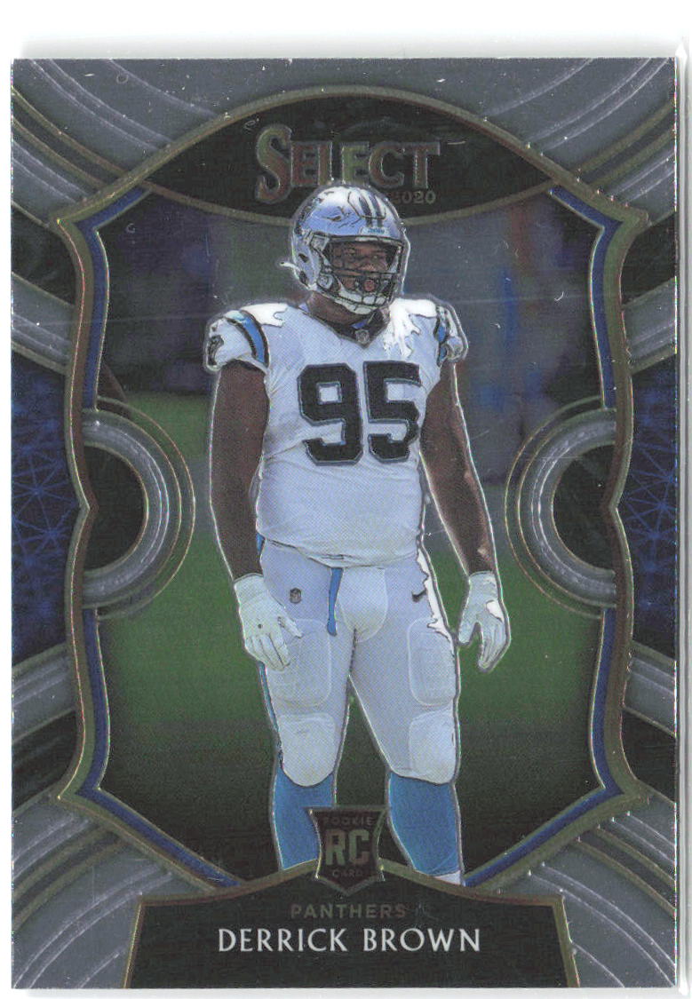 Derrick Brown Panini Select 87 2020 Carolina Panthers RC