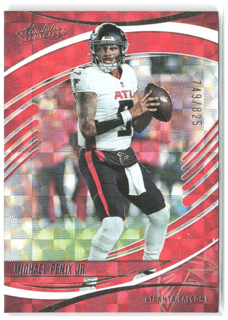Michael Penix Jr. Panini Absolute - Orange Mosaic 84 2025 Atlanta Falcons /825