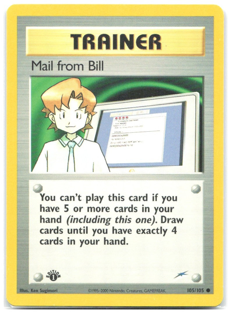 Mail from Bill 1st Edition Common Neo Destiny 105/105 NM Ken Sugimori