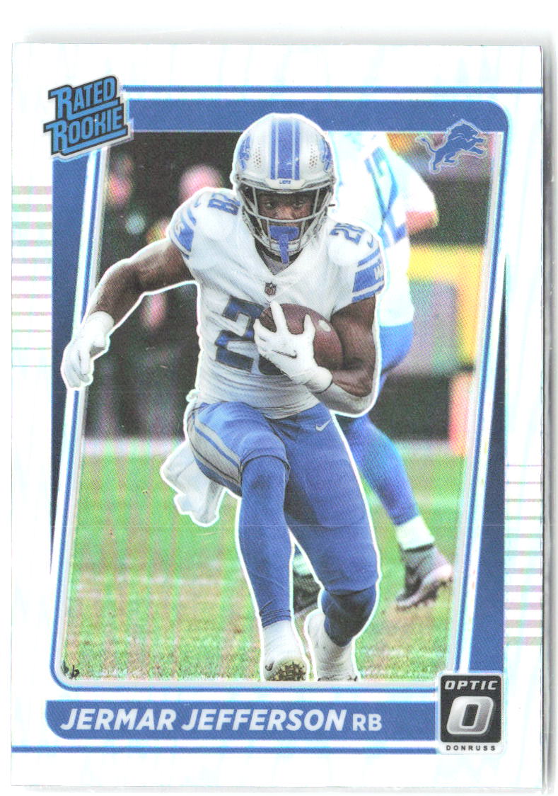Jermar Jefferson Donruss Optic - Holo 296 2021 Detroit Lions