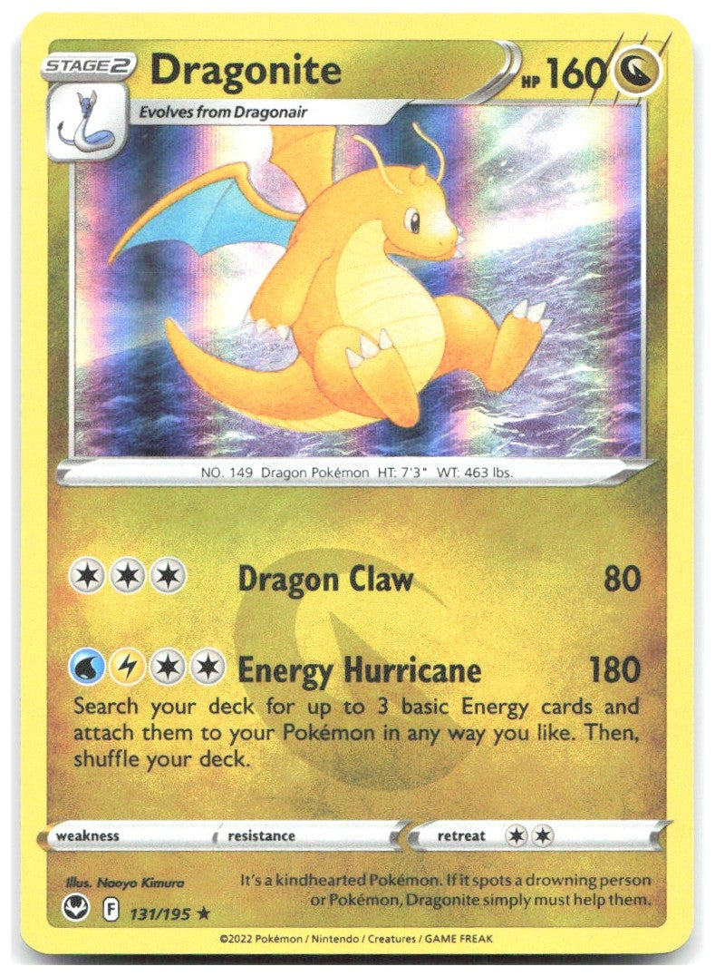 Dragonite Holo Rare SWSH12 Silver Tempest 131/195 NM Naoyo Kimura