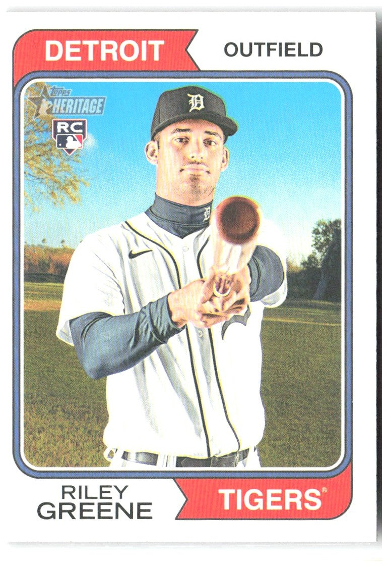 Riley Greene Topps Heritage 48 2023 Detroit Tigers RC