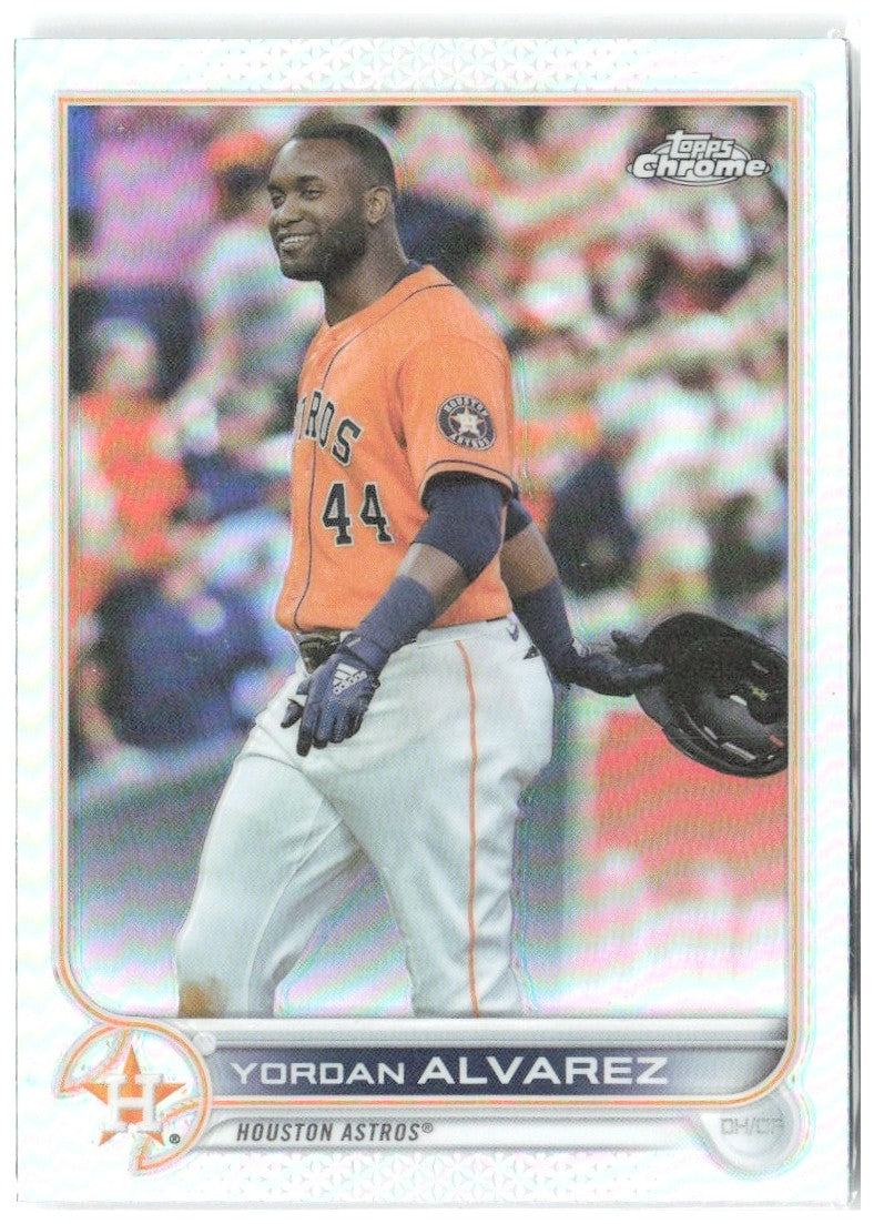 Yordan Alvarez Topps Chrome - Refractor 180 2022 Houston Astros
