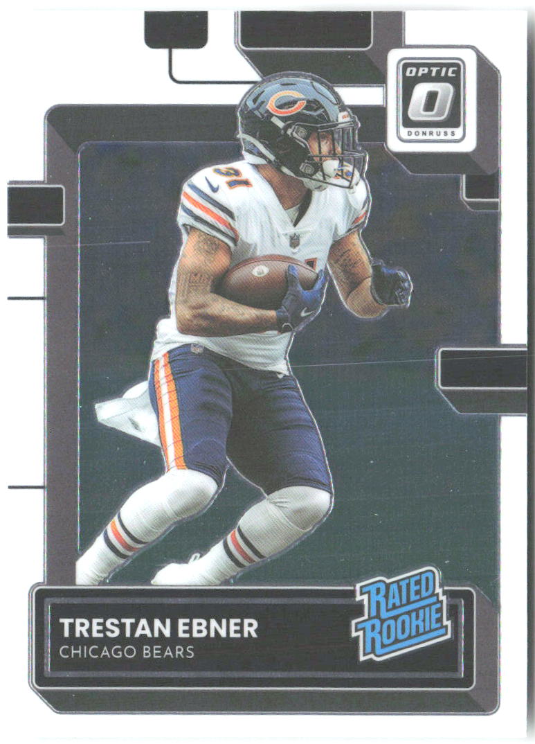 Trestan Ebner Donruss Optic 286 2022 Chicago Bears RC