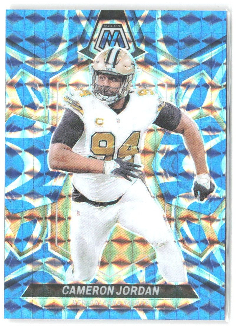 Cameron Jordan Panini Mosaic - Mosaic Reactive Blue 159 2024 New Orleans Saints