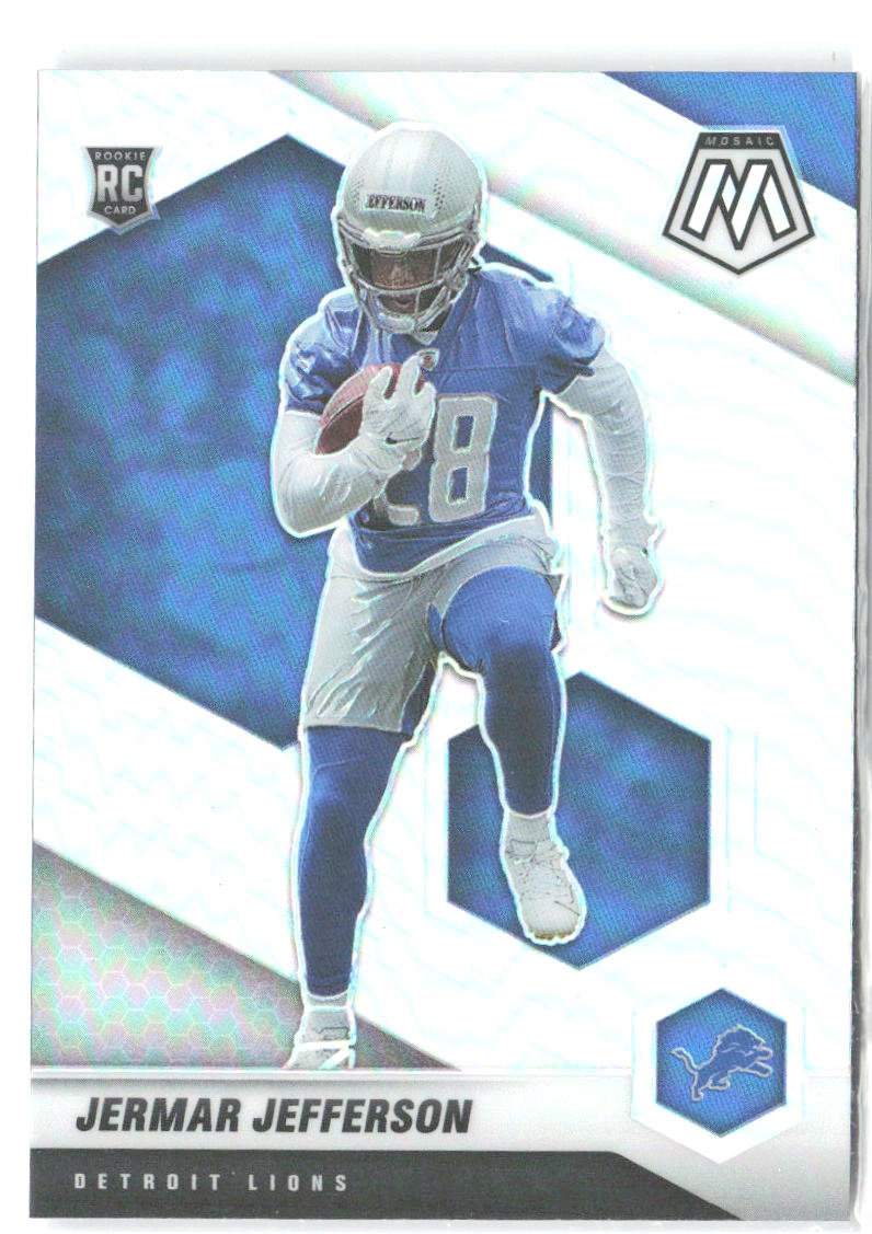 Jermar Jefferson Panini Mosaic - Prizm Silver 375 2021 Detroit Lions