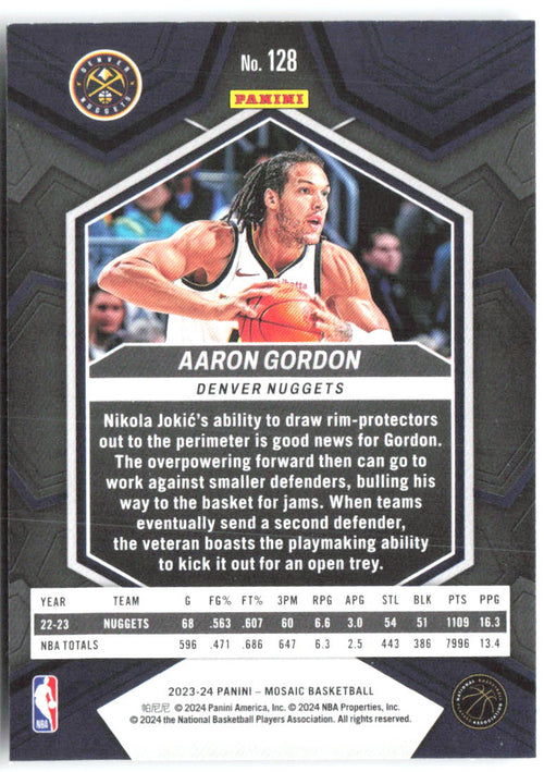 Aaron Gordon Panini Mosaic 128 2023-24 Denver Nuggets