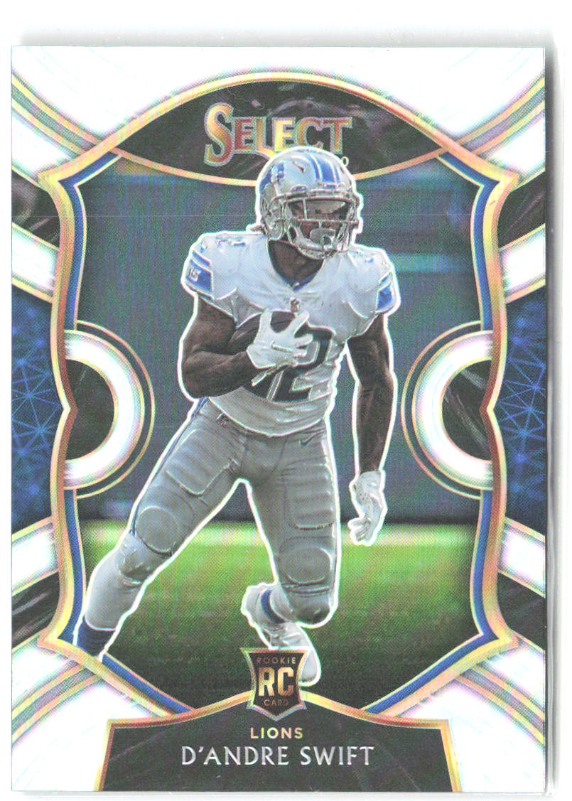 D'Andre Swift Panini Select - Silver Prizm 51 2020 Detroit Lions